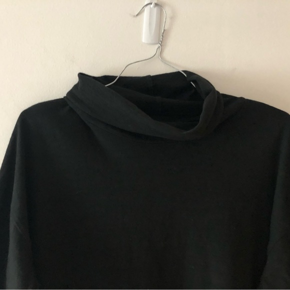 CP Shades Alla Turtleneck Knit Midi Dress in Black Cotton Size Medium - Picture 2 of 16